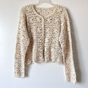 ⁞ ✿ ᵒ̌ ᴥ ᵒ̌ ✿ ⁞
Vintage Crochet Cardigan
